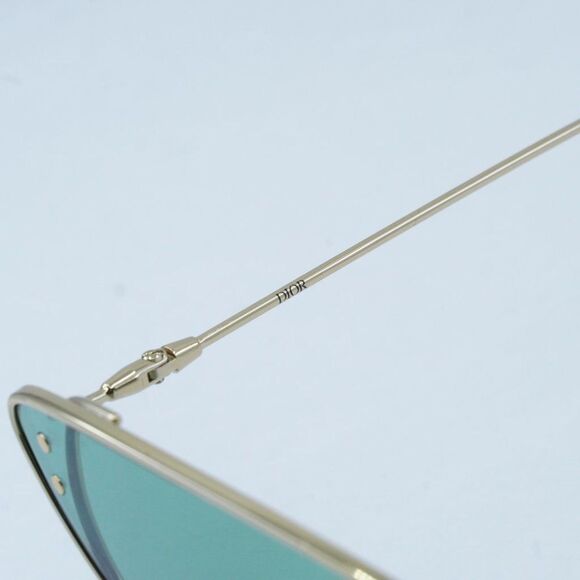 Dior MISSDIOR B1U B0O0 Sunglasses Gold Cat Eye Frame, Green Lenses - Picture 8 of 14